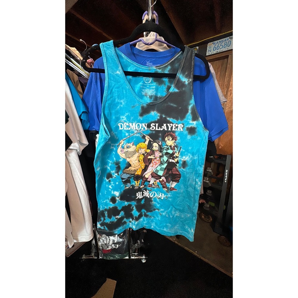 Demon Slayer - tie dye Men's tank size Medium